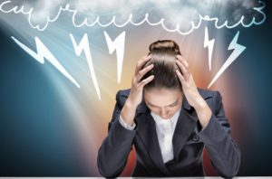 woman under stress