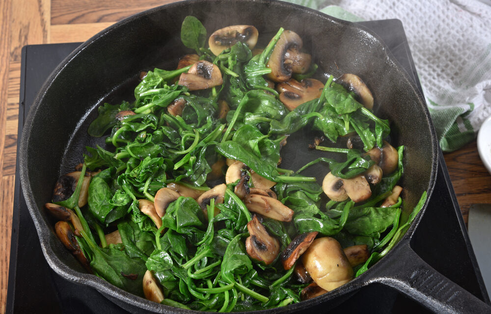 Paleo Spinach and Mushrooms